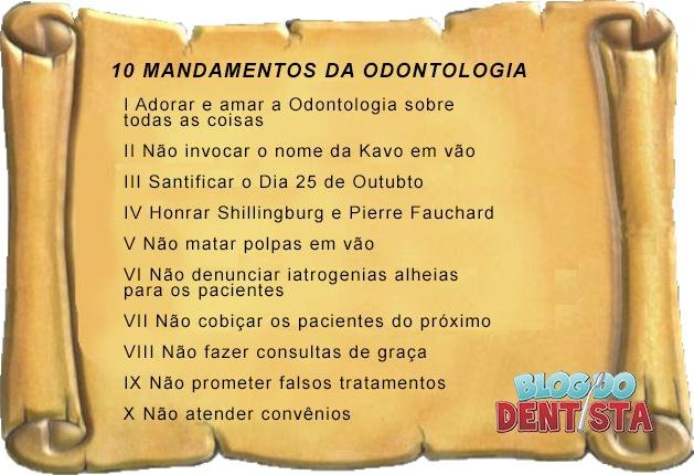 10 mandamentos odontologia